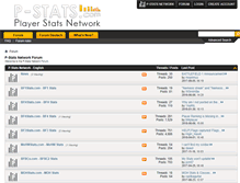 Tablet Screenshot of forum.p-stats.com